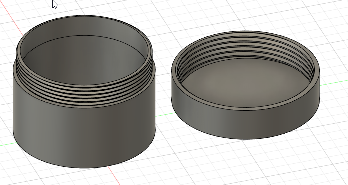 box with thread (50mm)
