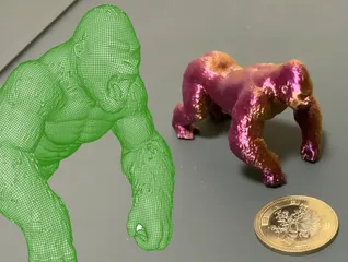 Gorilla - 3d outline