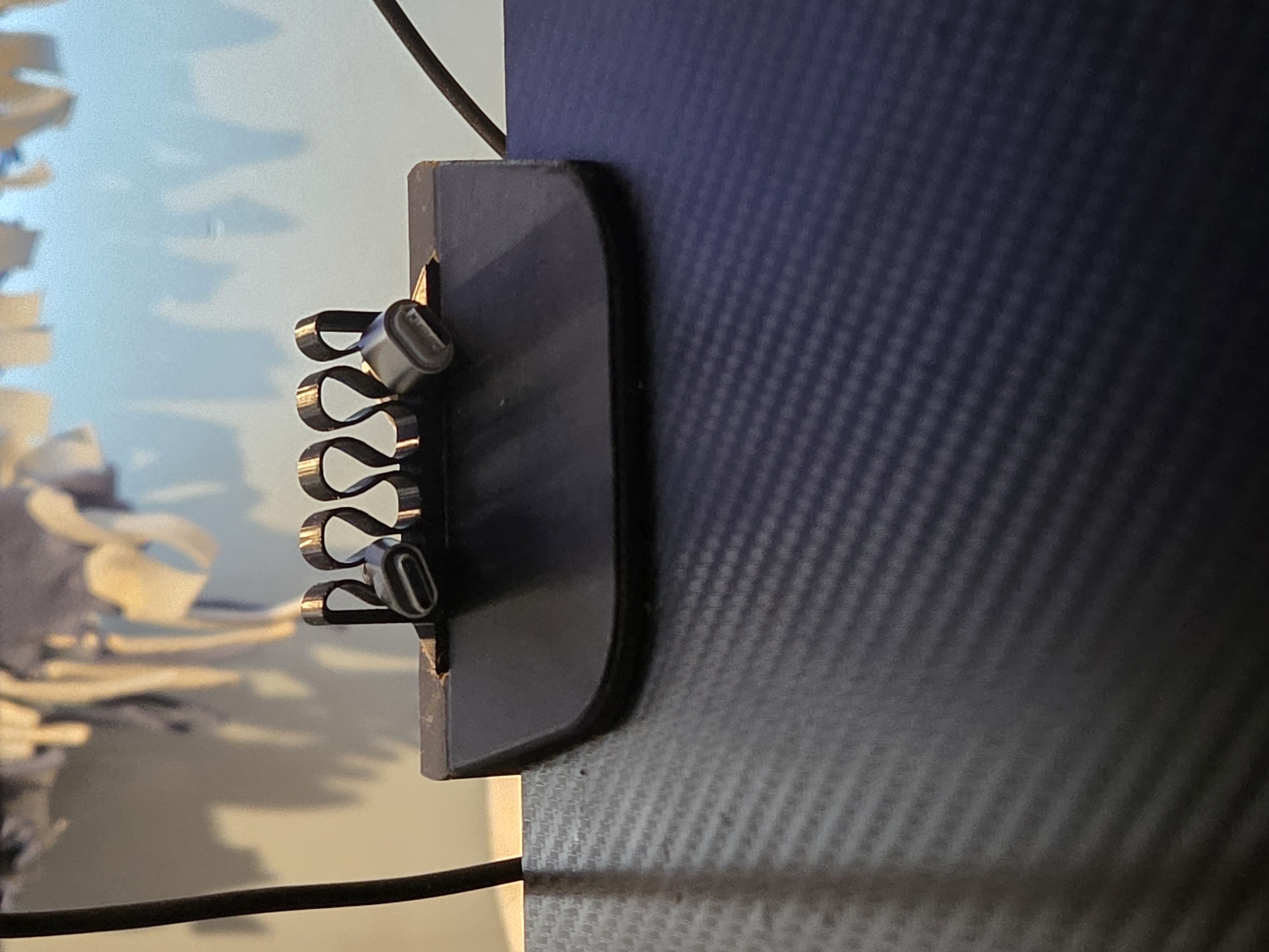 cable holder for modular desk clamp