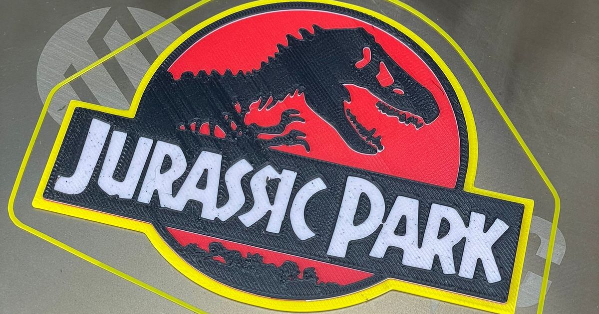 Jurassic Park Logo Sticker – Acid Ink Designs