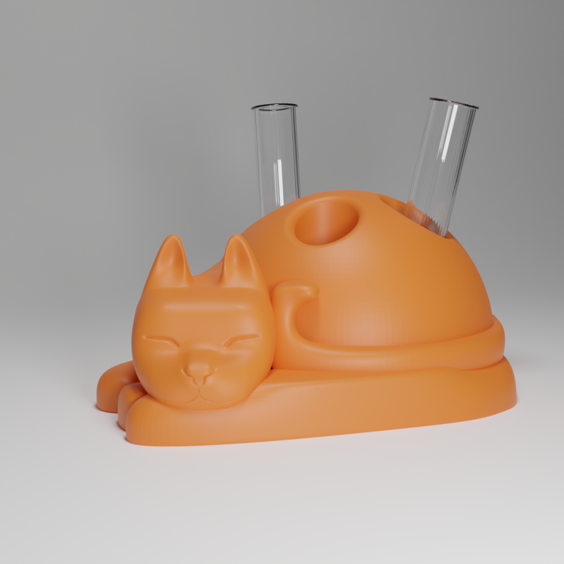 Cat shaped testing tube holder