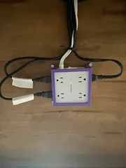 Square power bar holder/mount