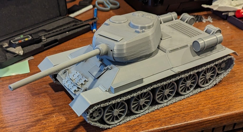 Another T34 Tank - 1/20 scale 3D model thumbnail
