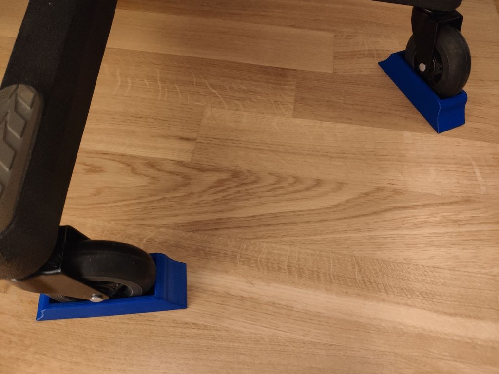 Wheel holder for hard floor rubber wheels (75mm x 23mm)