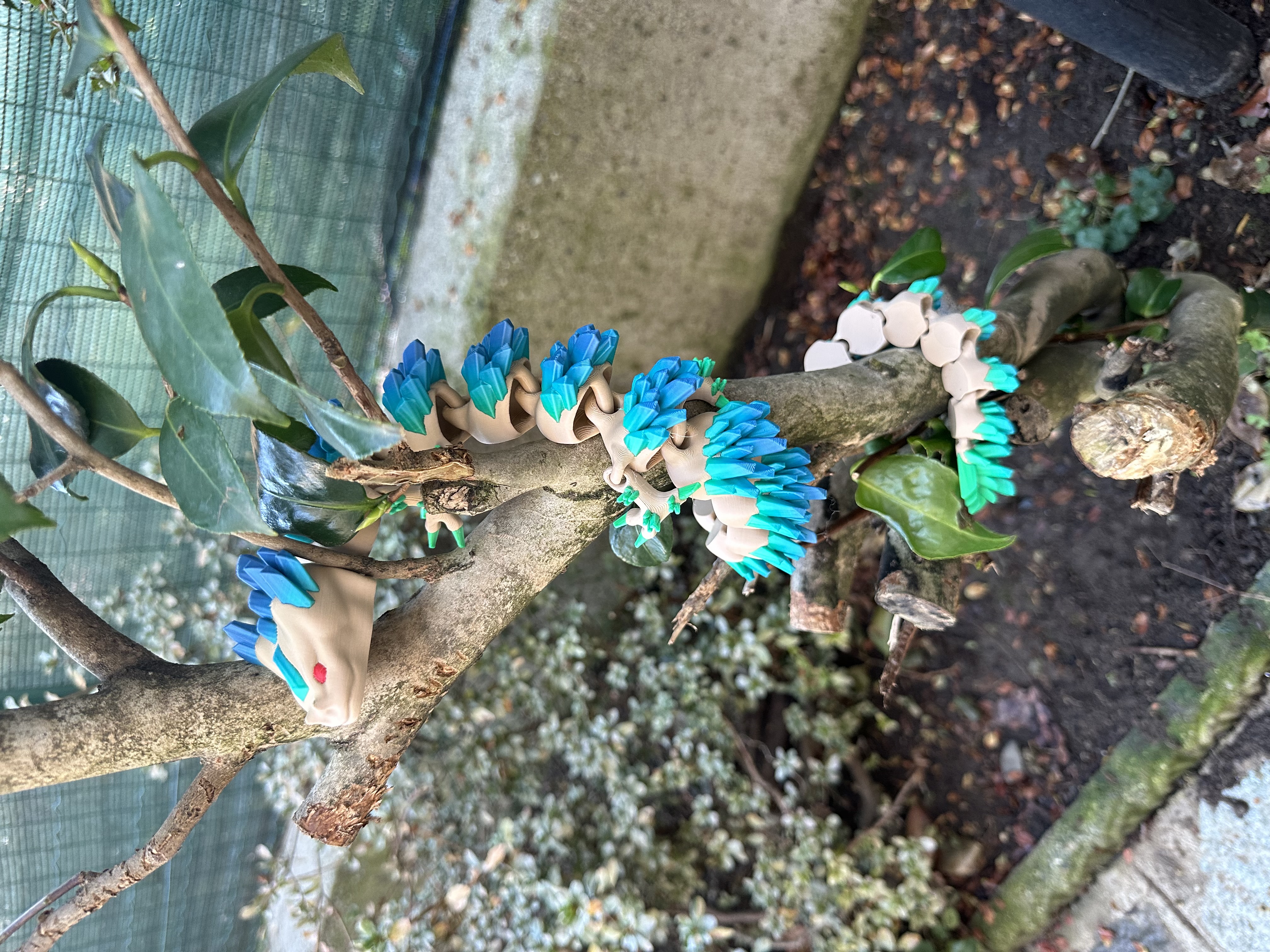 Articulated Rock-Crystal Dragon