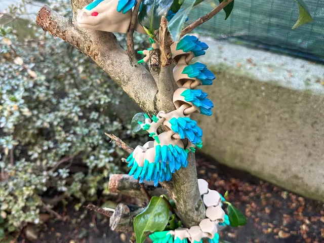 Articulated Rock-Crystal Dragon