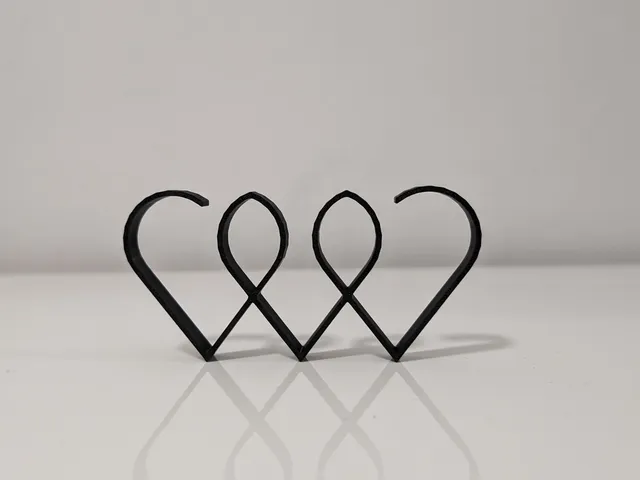 Minimalist Line Art Hearts