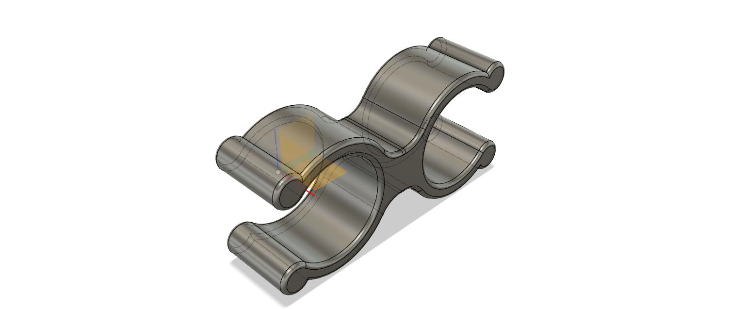 clip for boatpipe Ø25,4mm