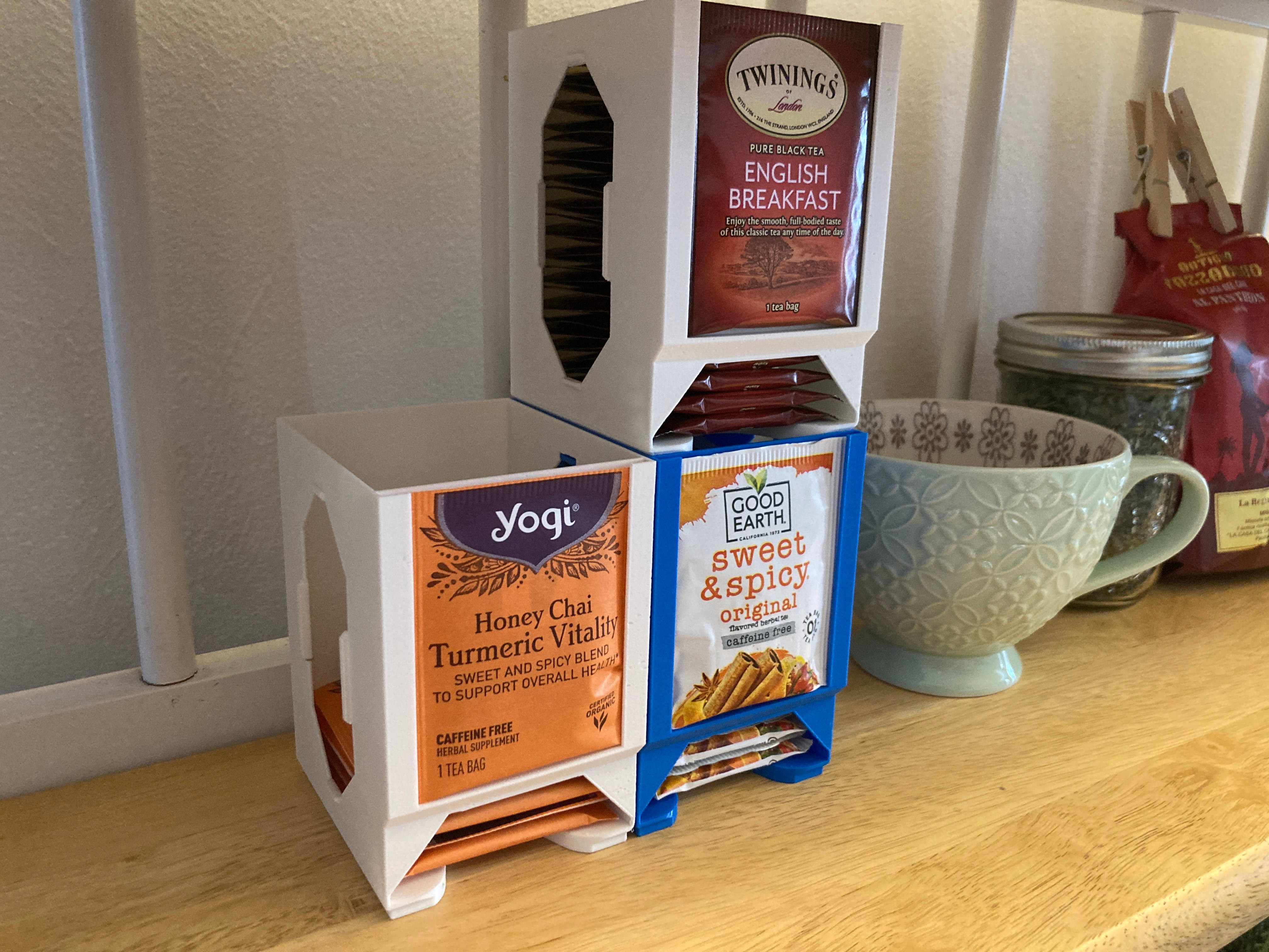 Tea Bag Dispenser - Faster Stackable Interlocking