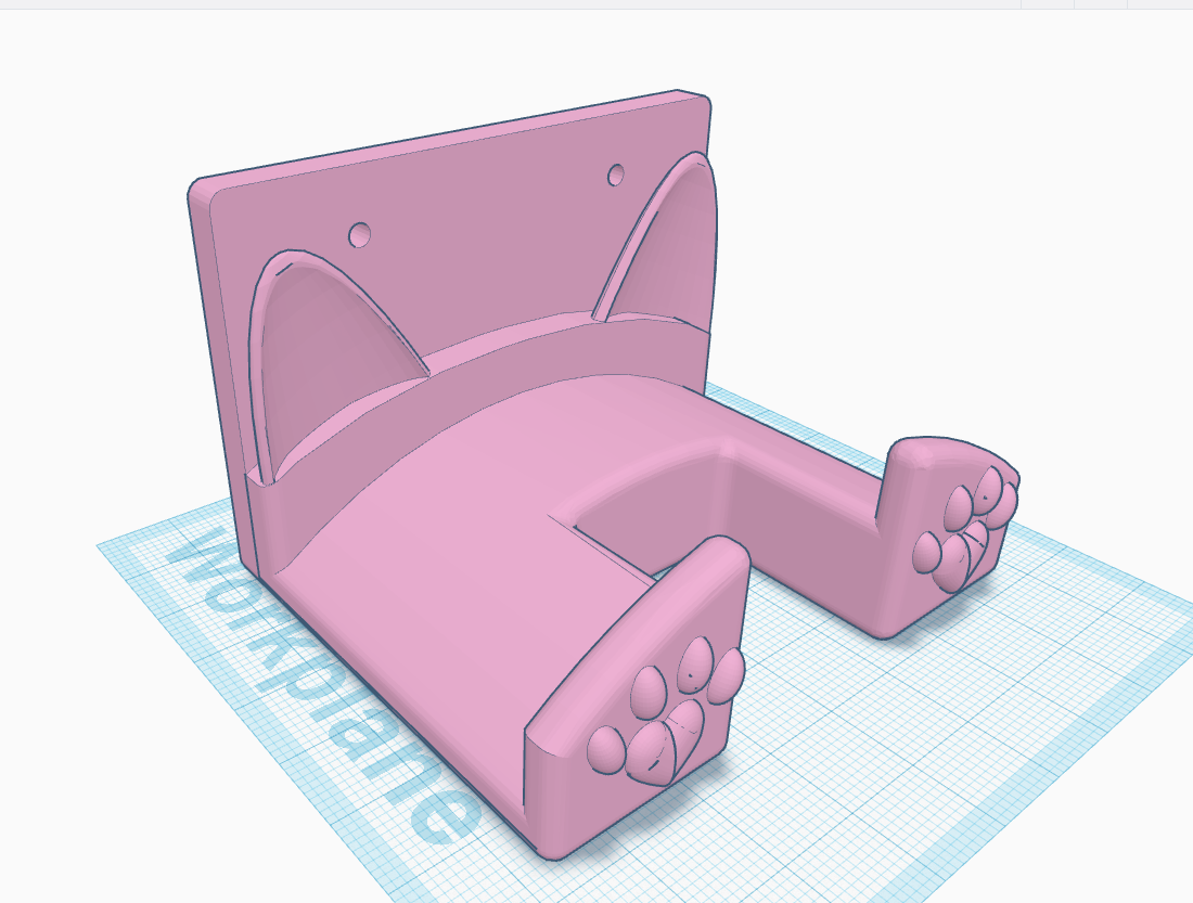 Cat ear Headphone holder - Skadis compatible!
