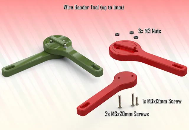 Wire Bender Tool: 3D Printed, Easy-to-Use, Robust Design