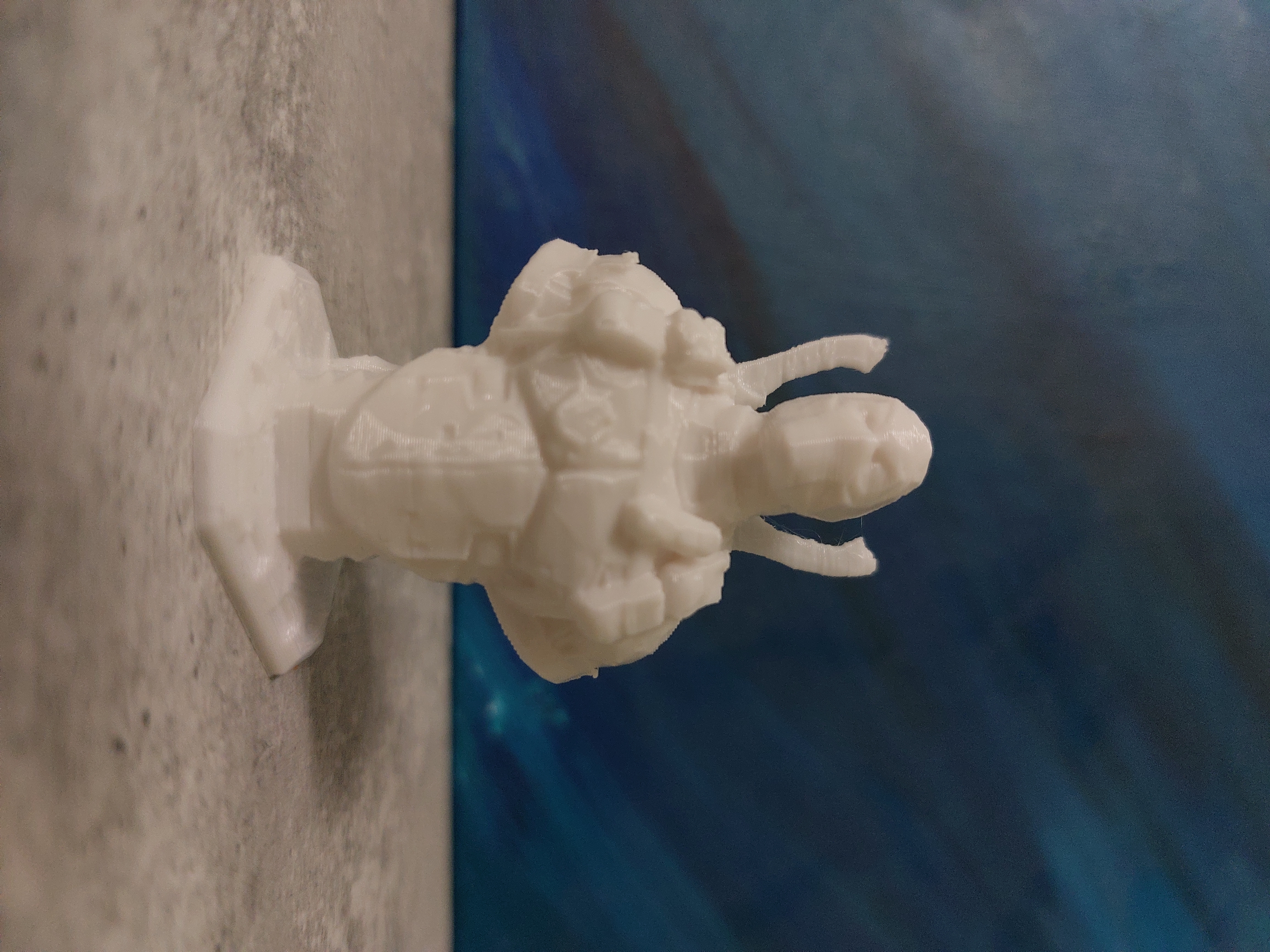 low poly Deadpool Bust 3D model thumbnail