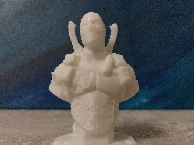 low poly Deadpool Bust