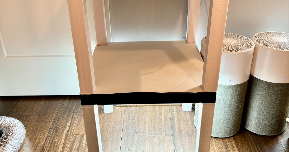 IKEA lack table leg case by bambu lab nerd Download free STL model