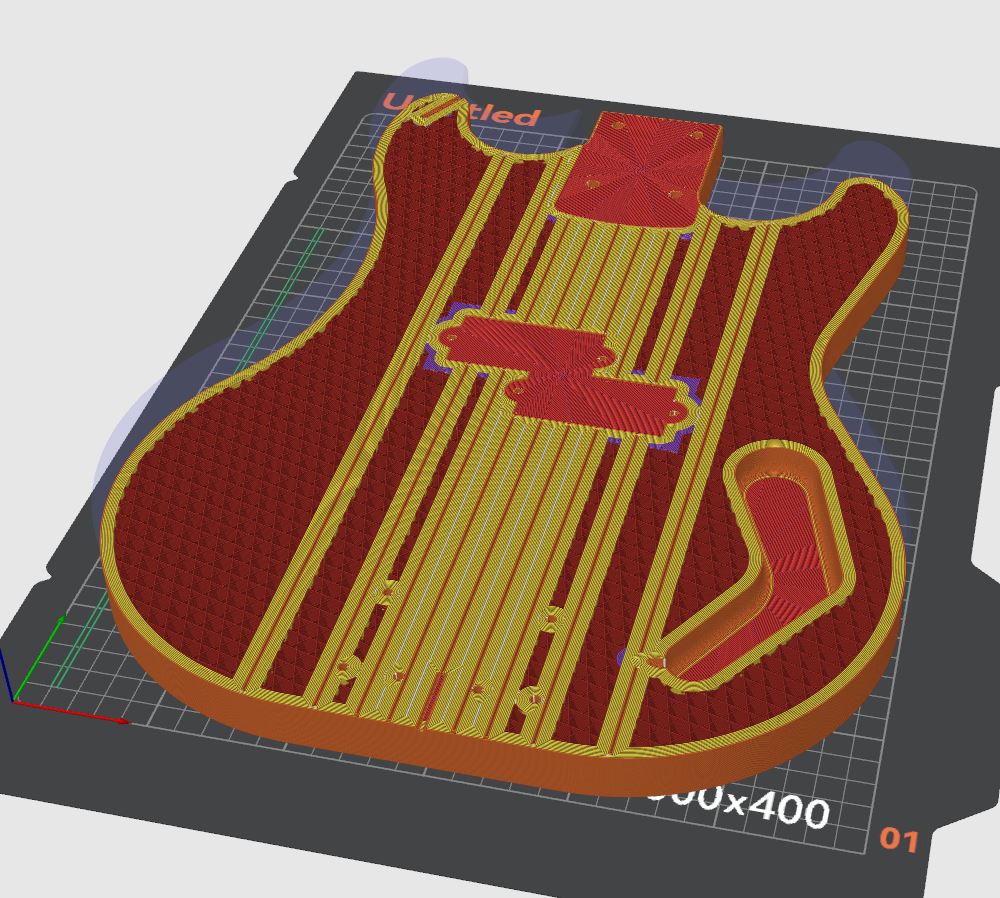 Bass Guitar by rsilvers Download free STL model