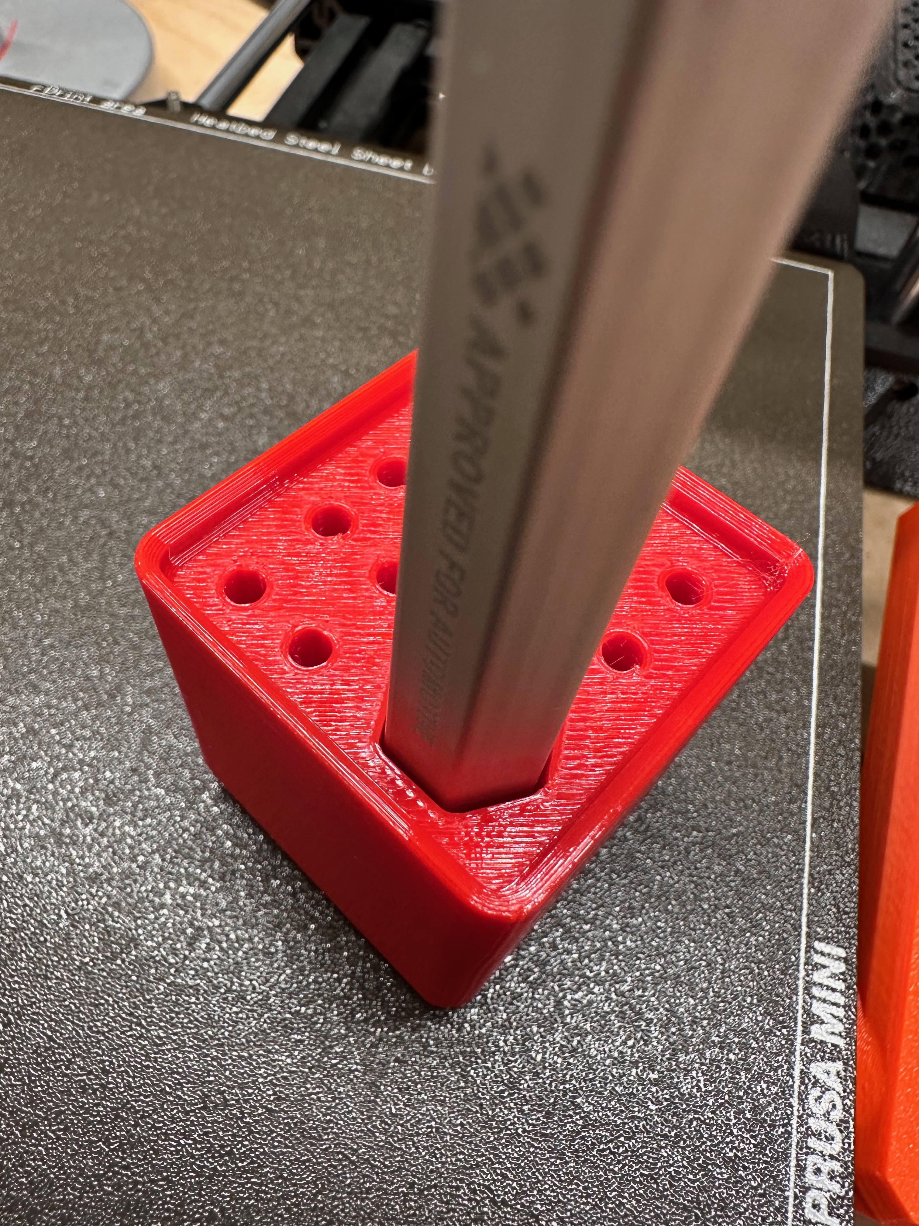 Remix - Gridfinity 6U Holder for AFA Hex Handle Deburring Tool
