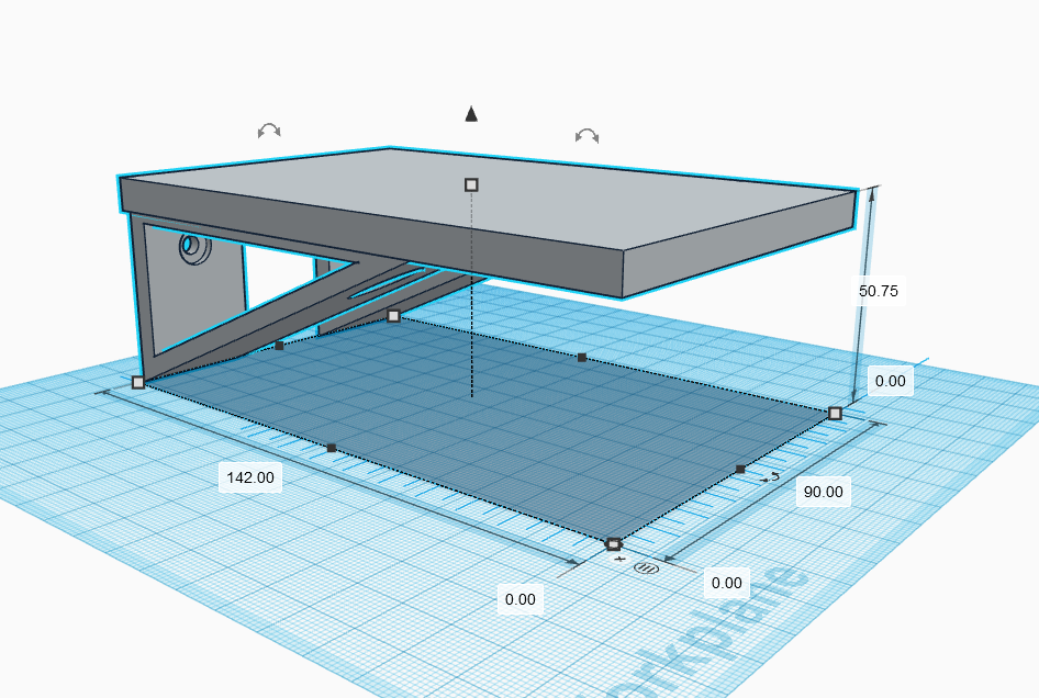 Miniatura 2 do modelo 3D basic shelf. w.90mm by L.143mm
