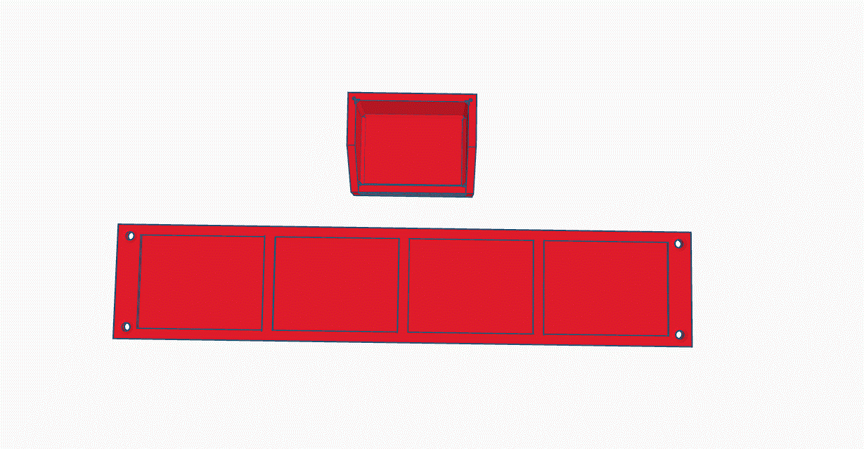 Table storage box with tray