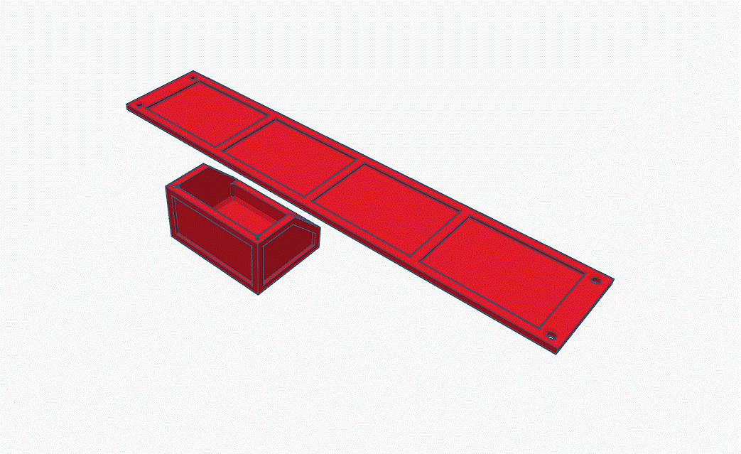 Miniatura 2 do modelo 3D Table storage box with tray