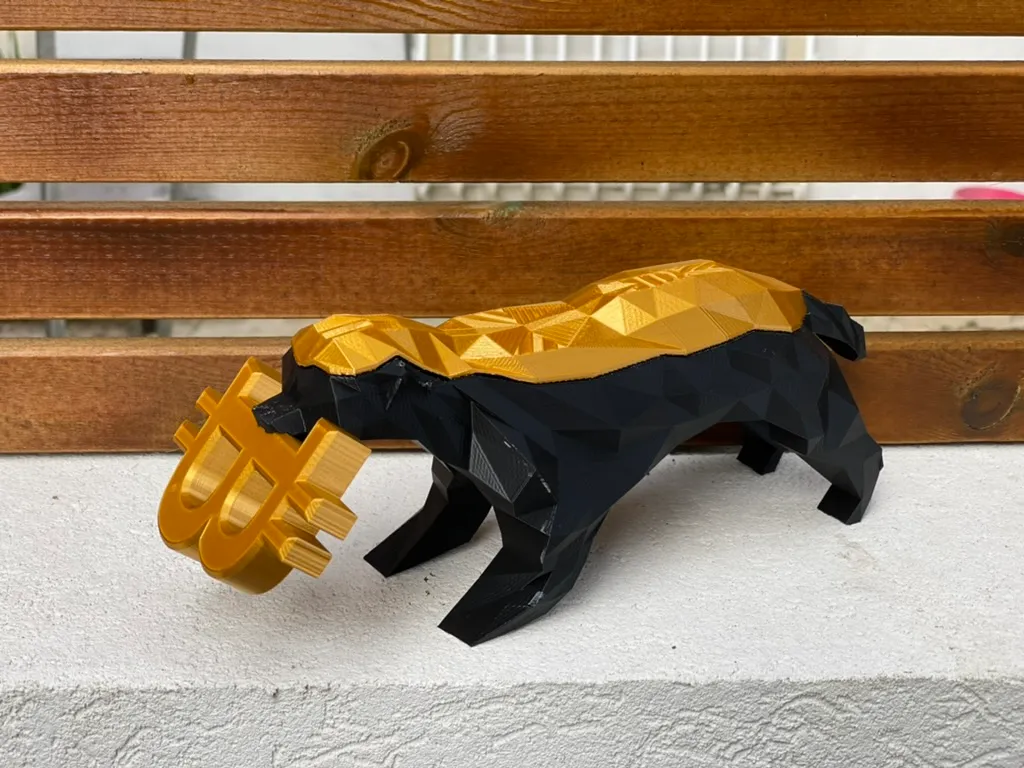 Bitcoin Honey Badger Statue + Hardware Wallet Hiding Place (Multiple Sizes)  by The Next Layer | Download STL model | Printables.com