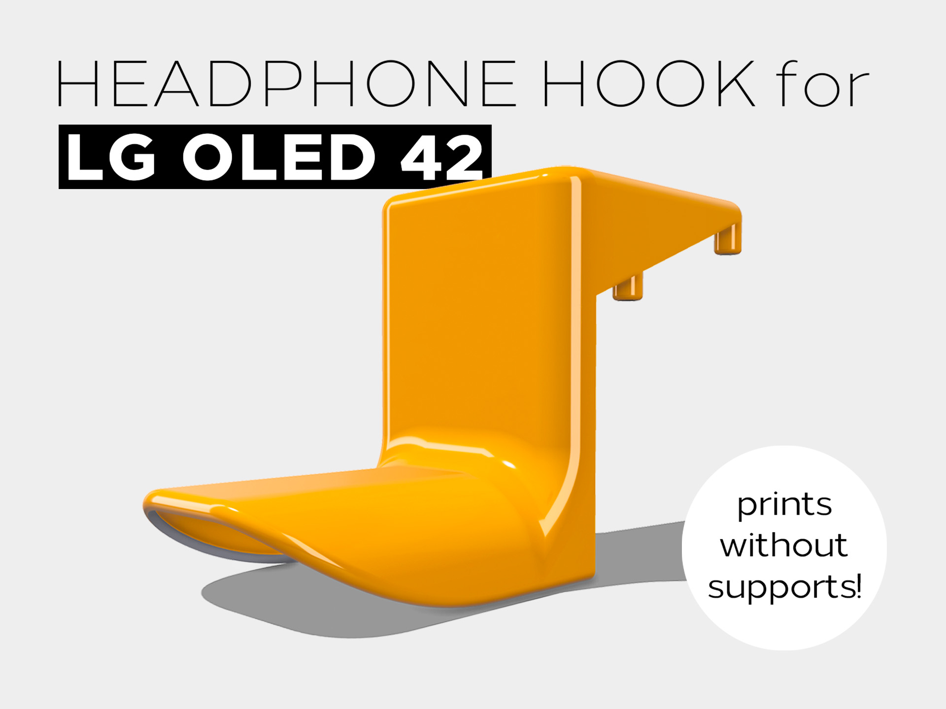 LG OLED 42 Headphone Hook