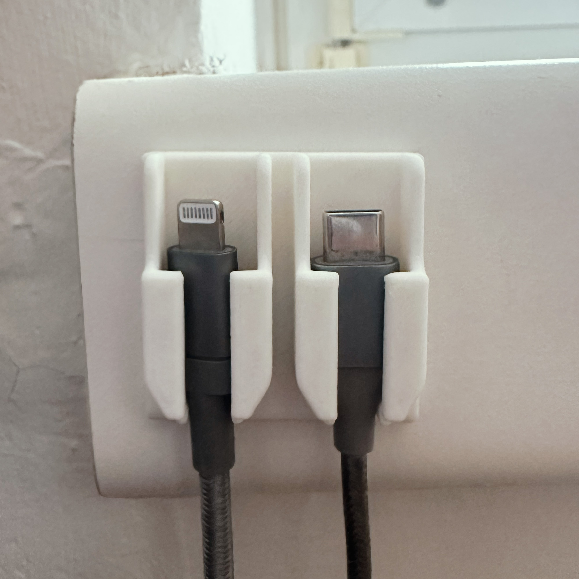 Dual Cable Holder Amazon Basics Cables by Kibosh Download free STL