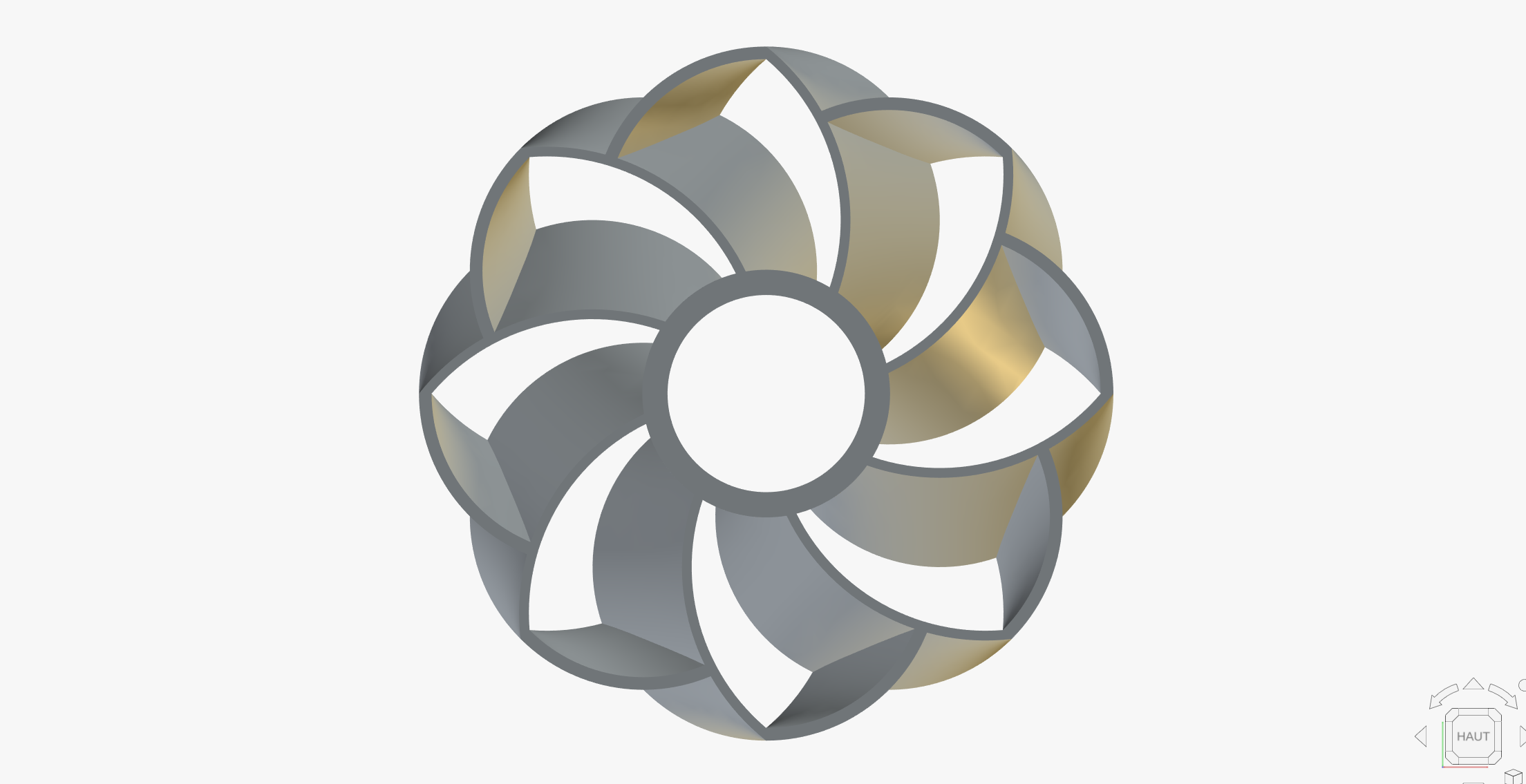 Toroidal "Project 8 Alt design" fan - 8 blades