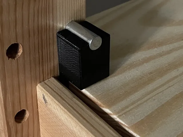IKEA IVAR shelf safety locking peg (no screws needed)