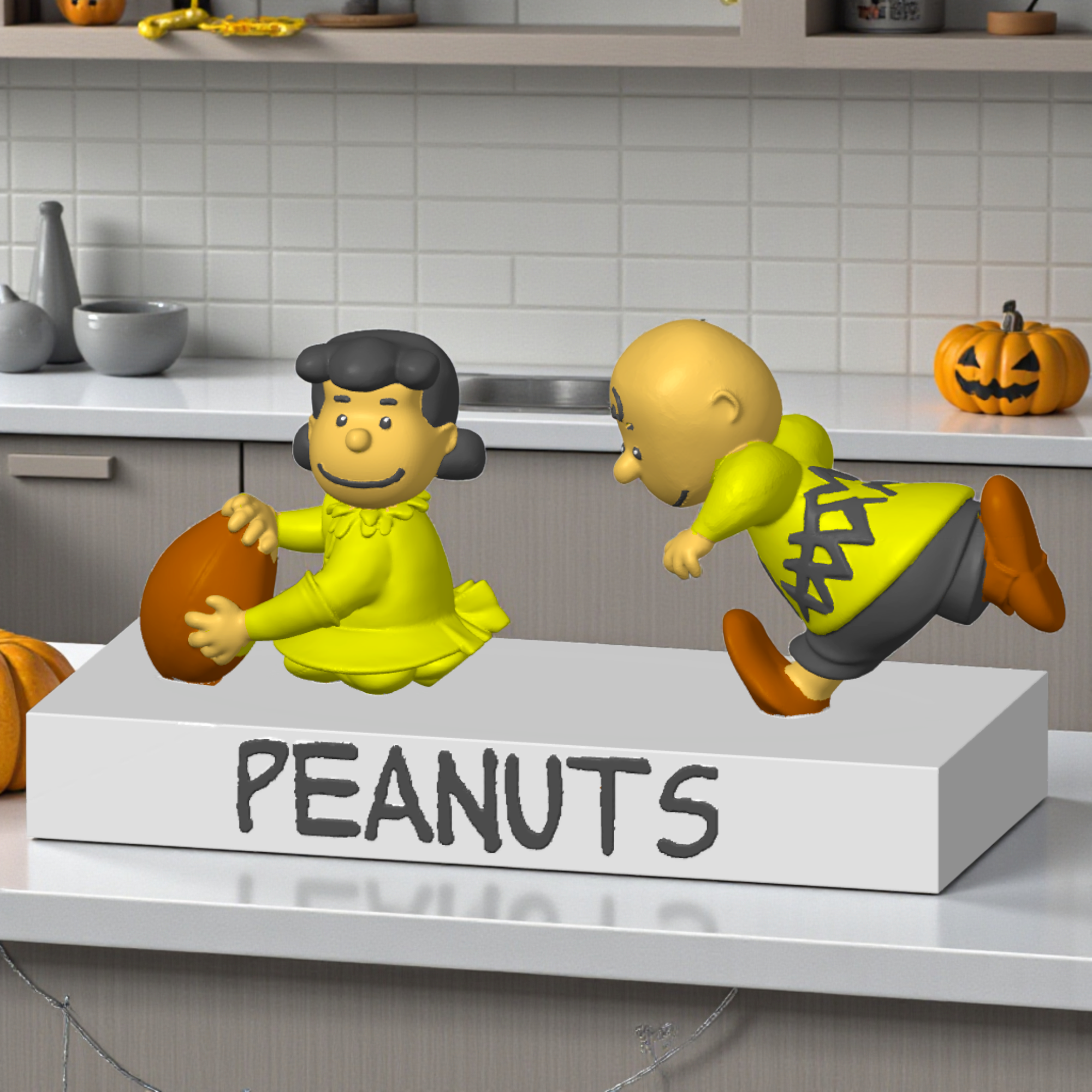 Peanuts Lucy and Charlie Brown Football