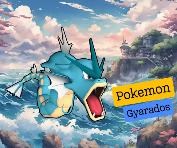 Pokemon - Gyarados with Water Base