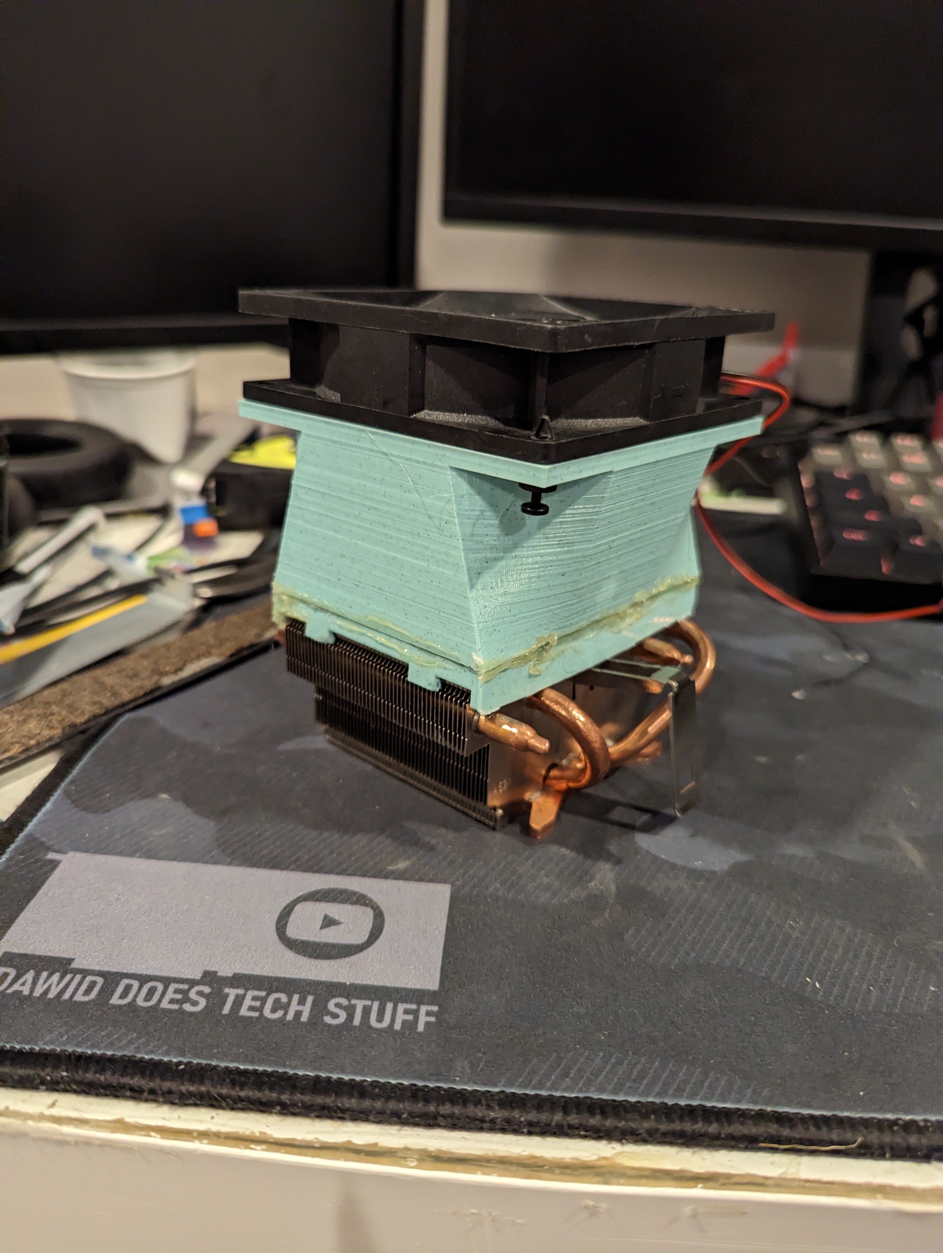 92mm fan to stock cooler