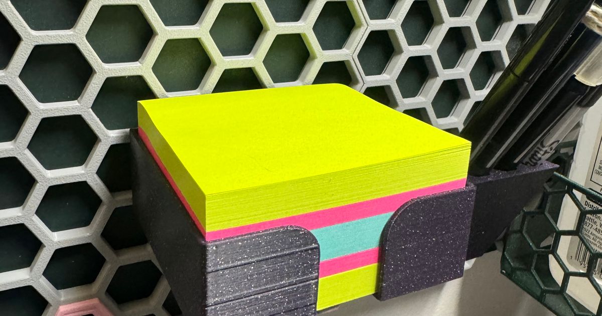 Hsw Sticky Notes Holder By Brittany C Download Free Stl Model