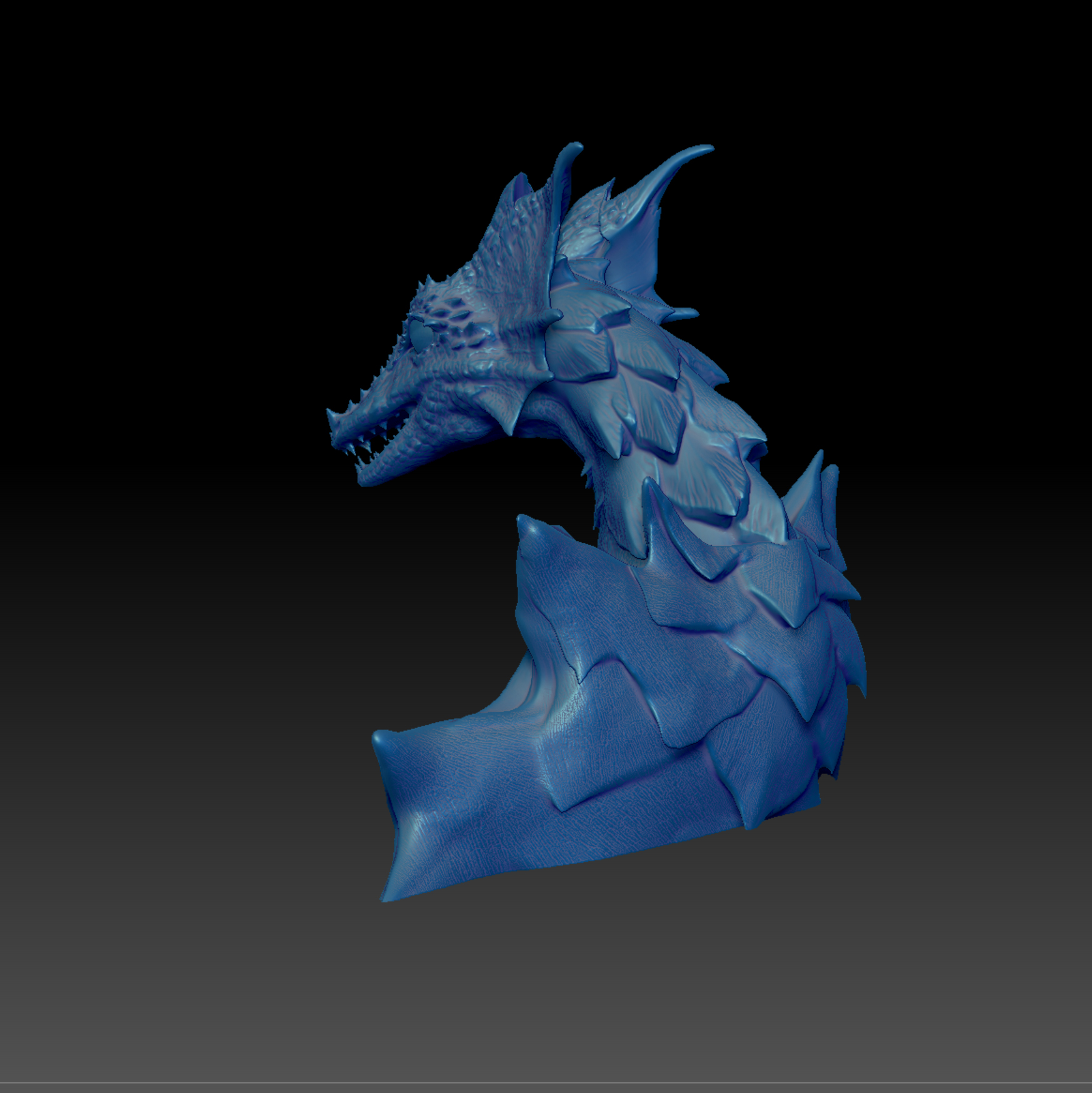 Dragon Bust (Dragoon, Animal) as -3D Printing Model by Qu3D 3D-Design ...