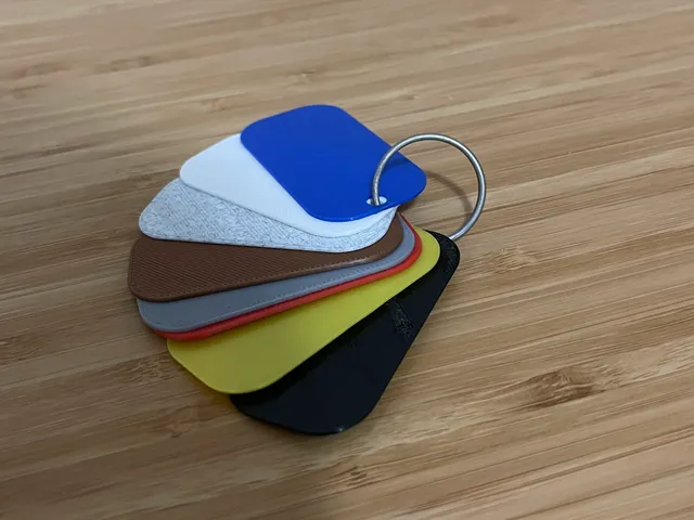 Simple Filament Swatch Keychain