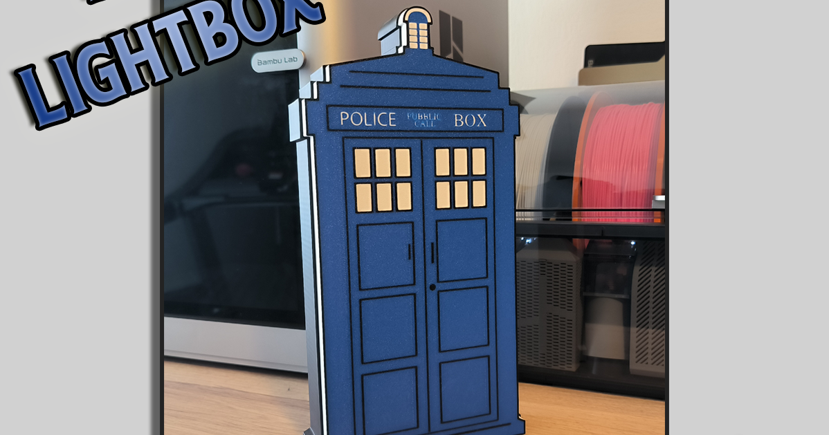 Tardis Lightbox - Led Lamp by Valda3D | Download free STL model ...