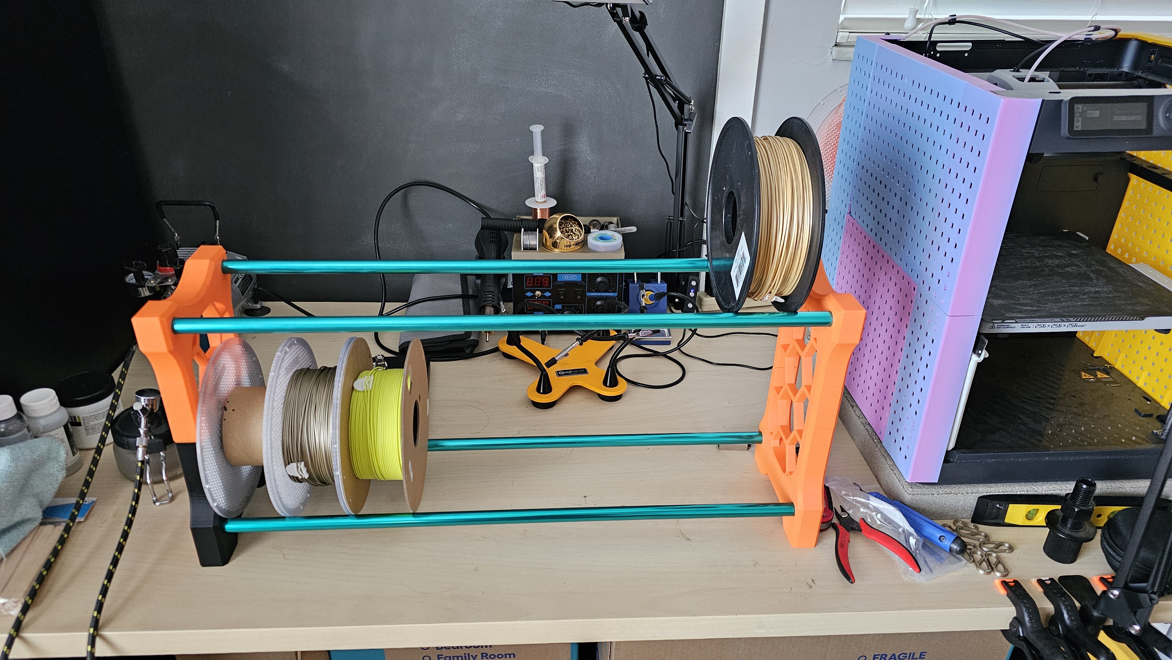 Filament Rack With Lovesac metal tubes (16mm)