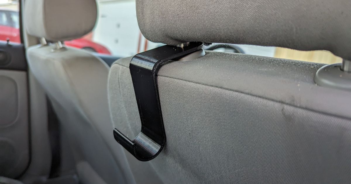 Car Trash Bag Hook by VagrantMugen Download free STL model