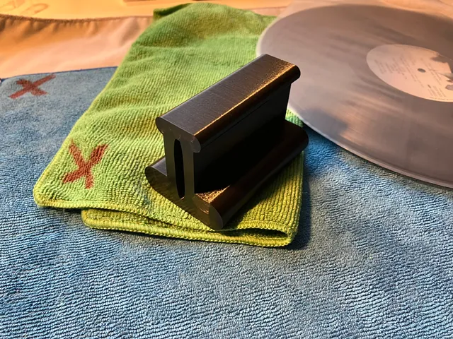 Vinyl Record Cleaning Brush Cloth Holder Handle