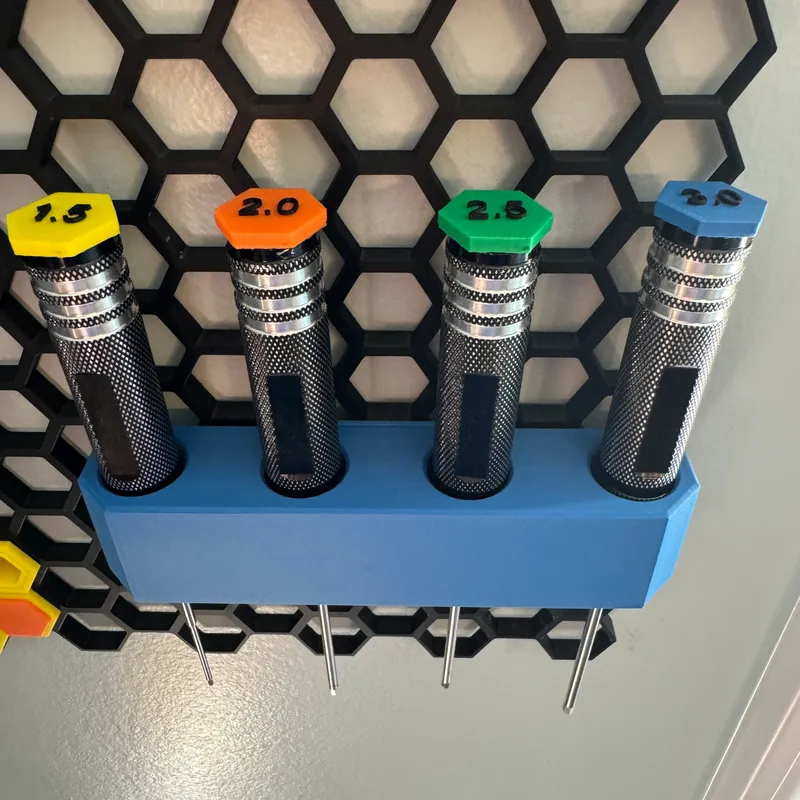 Honeycomb Wall Black and Decker 40V Charger Holder by dereki22, Download  free STL model