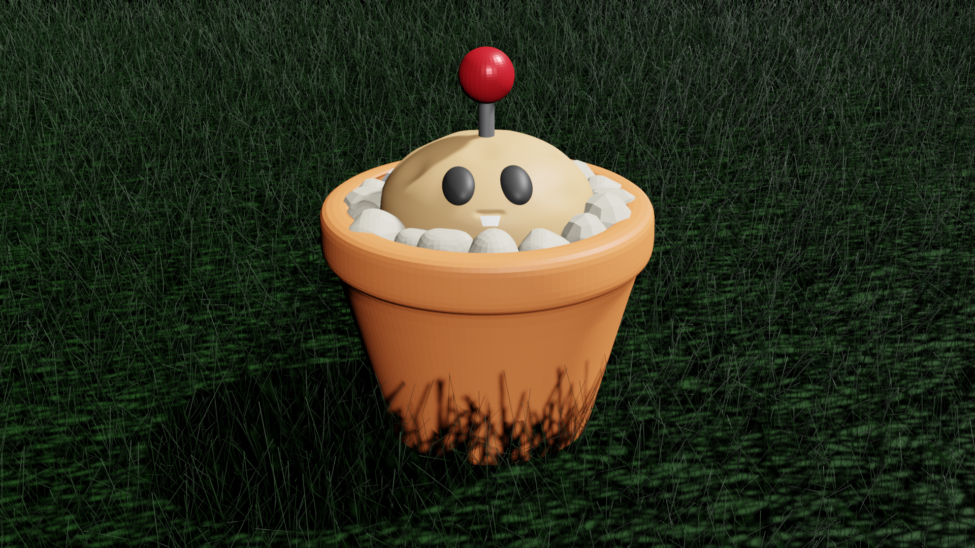 potato mine (plants vs zombies).