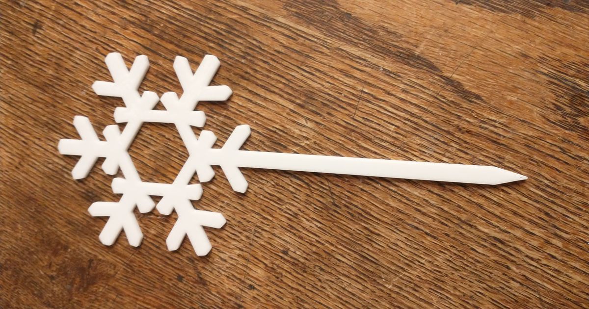 Snowflake Hairpin By Books Download Free Stl Model Printables Snowflake Hairpin By Books Download Free Stl Model Printables