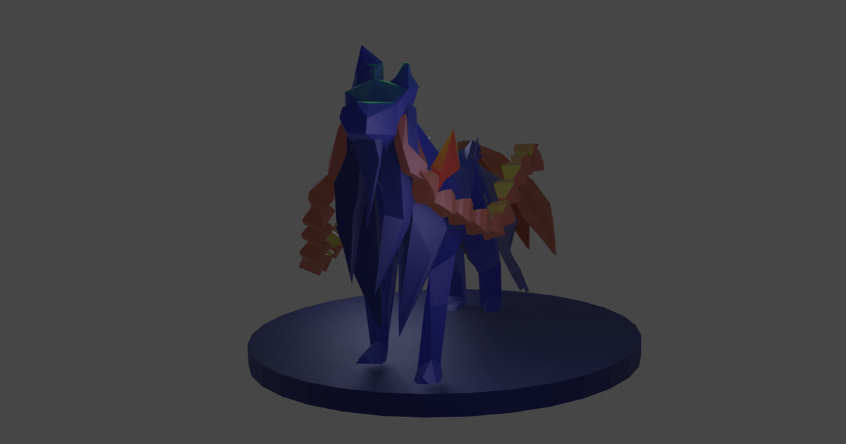 Zacian low poly by dr. kukulcan | Download free STL model | Printables.com