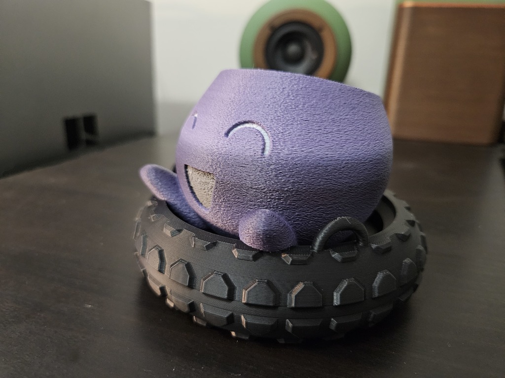 Oddish Pokemon Tire Swing - Hanging Planter