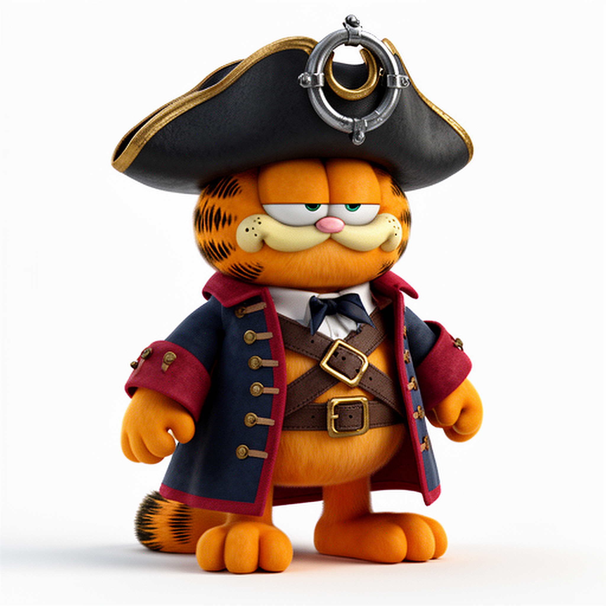 Garfield Pirate Ring Figure