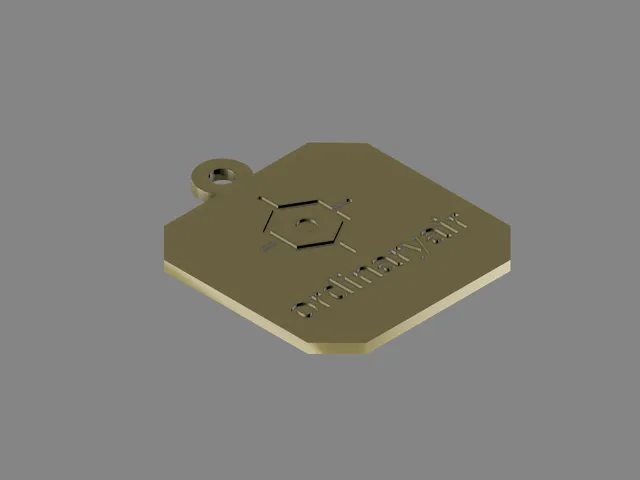 Ordinaryair QR code keychain