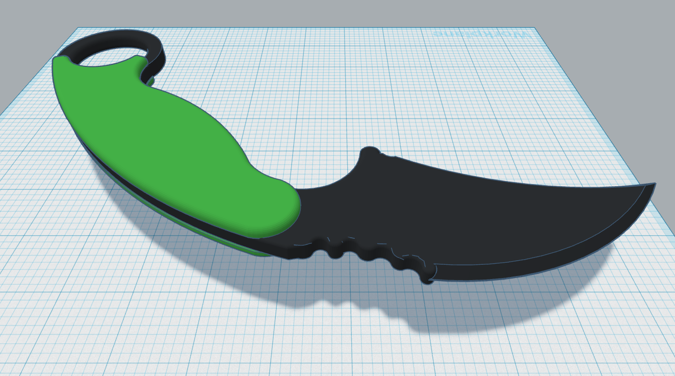 Miniatura 2 do modelo 3D Kerambit Trainer