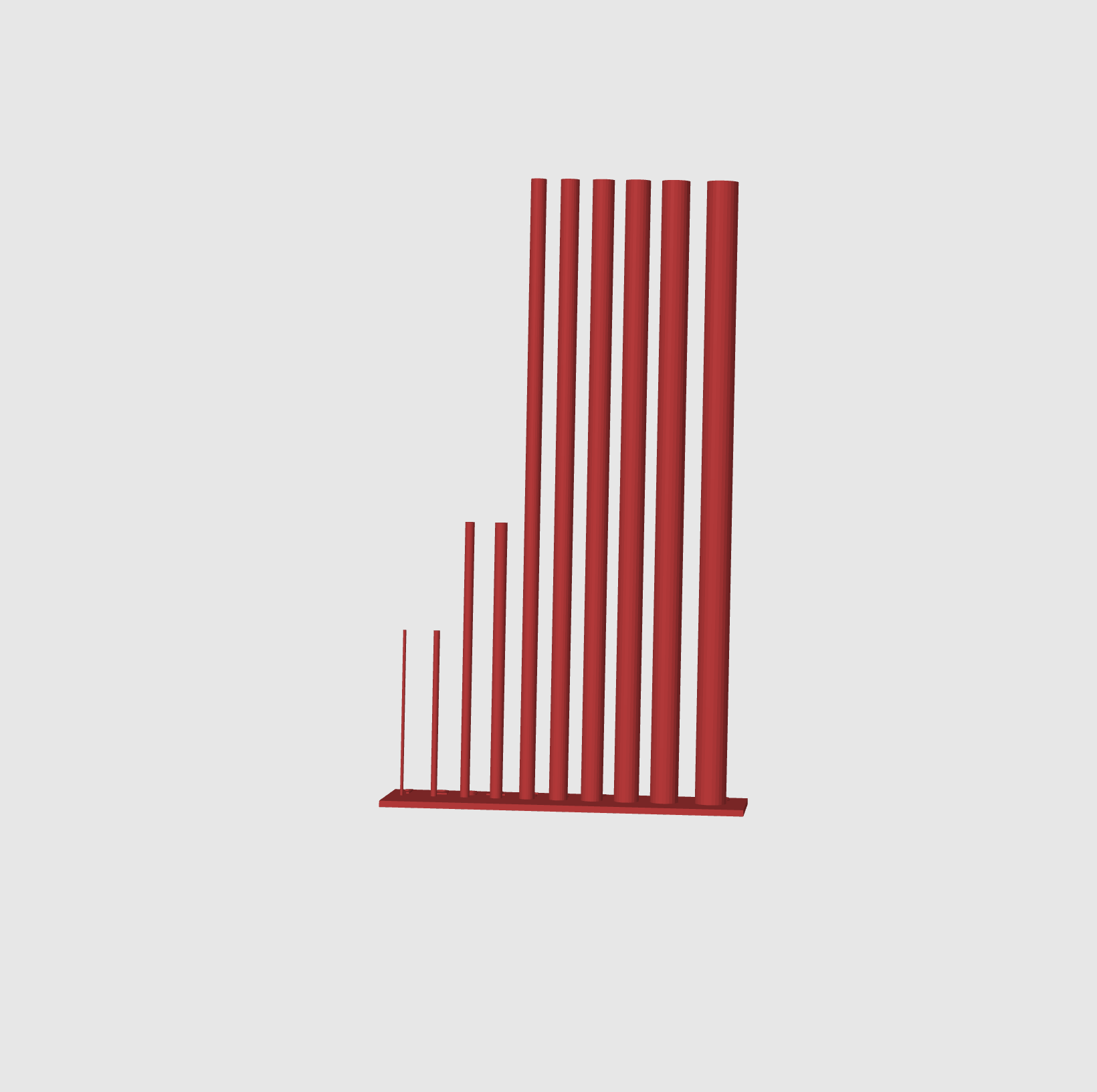 Pillar Height Test Precision Oscillation Print