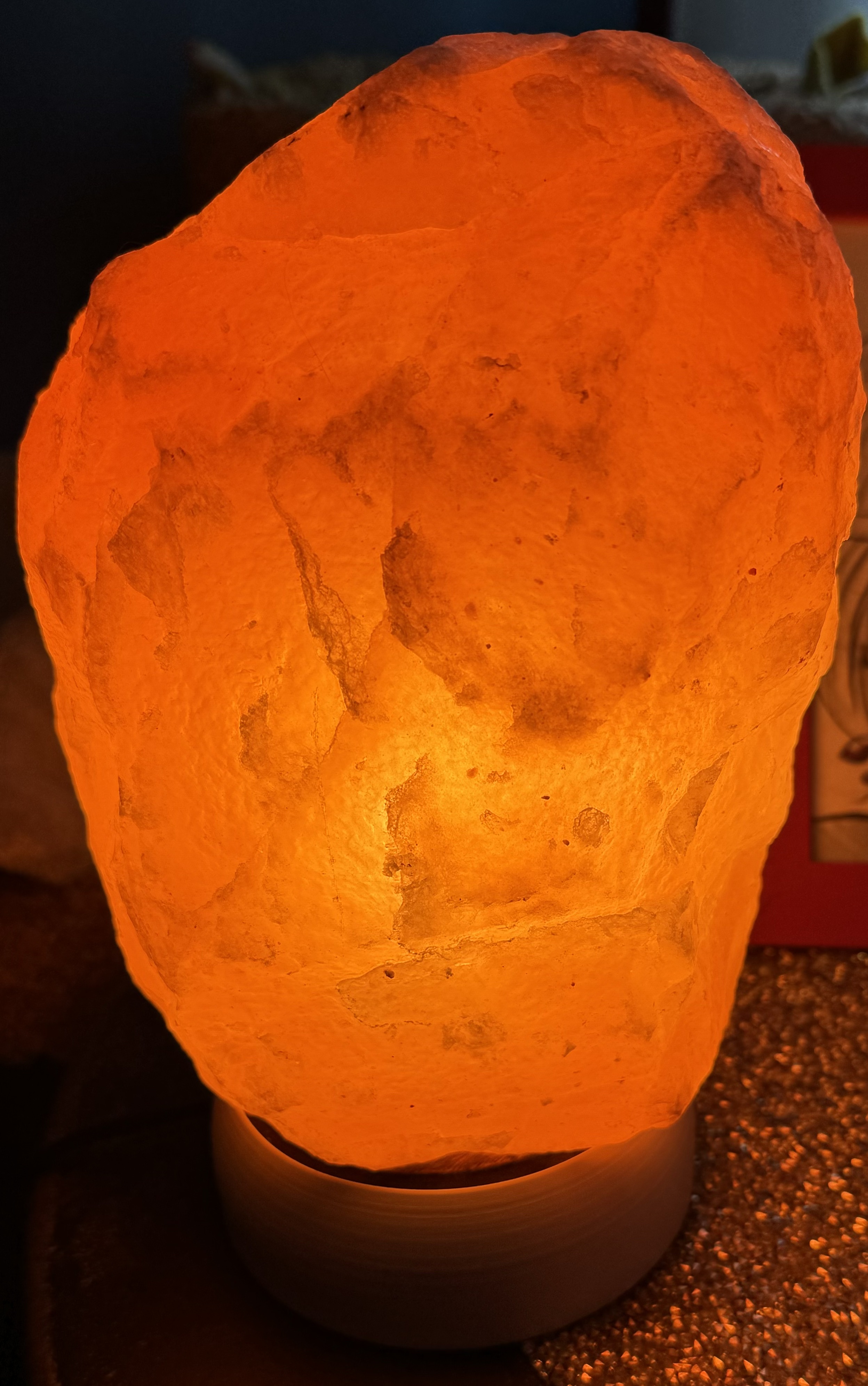 Salt Lamp base for 100mm round wooden type
