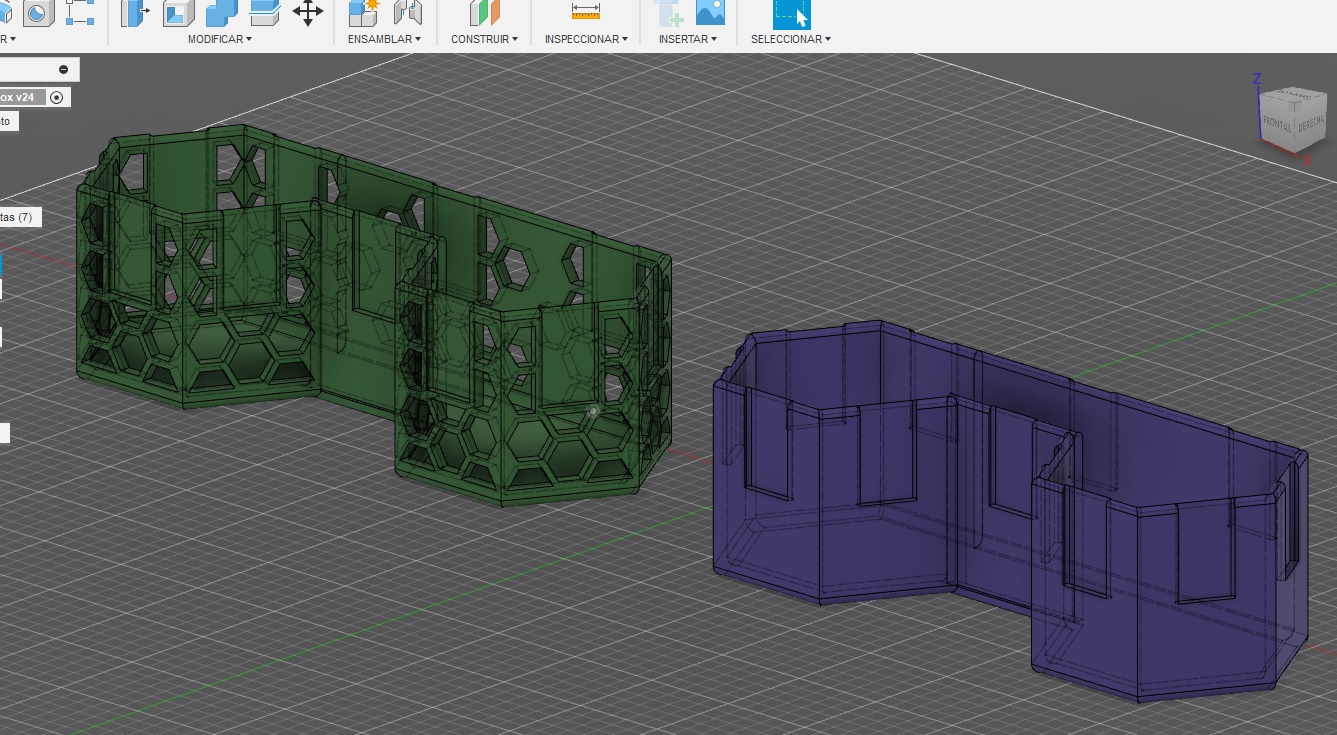 Miniatura 2 do modelo 3D Another HexaBox  (box with insert)