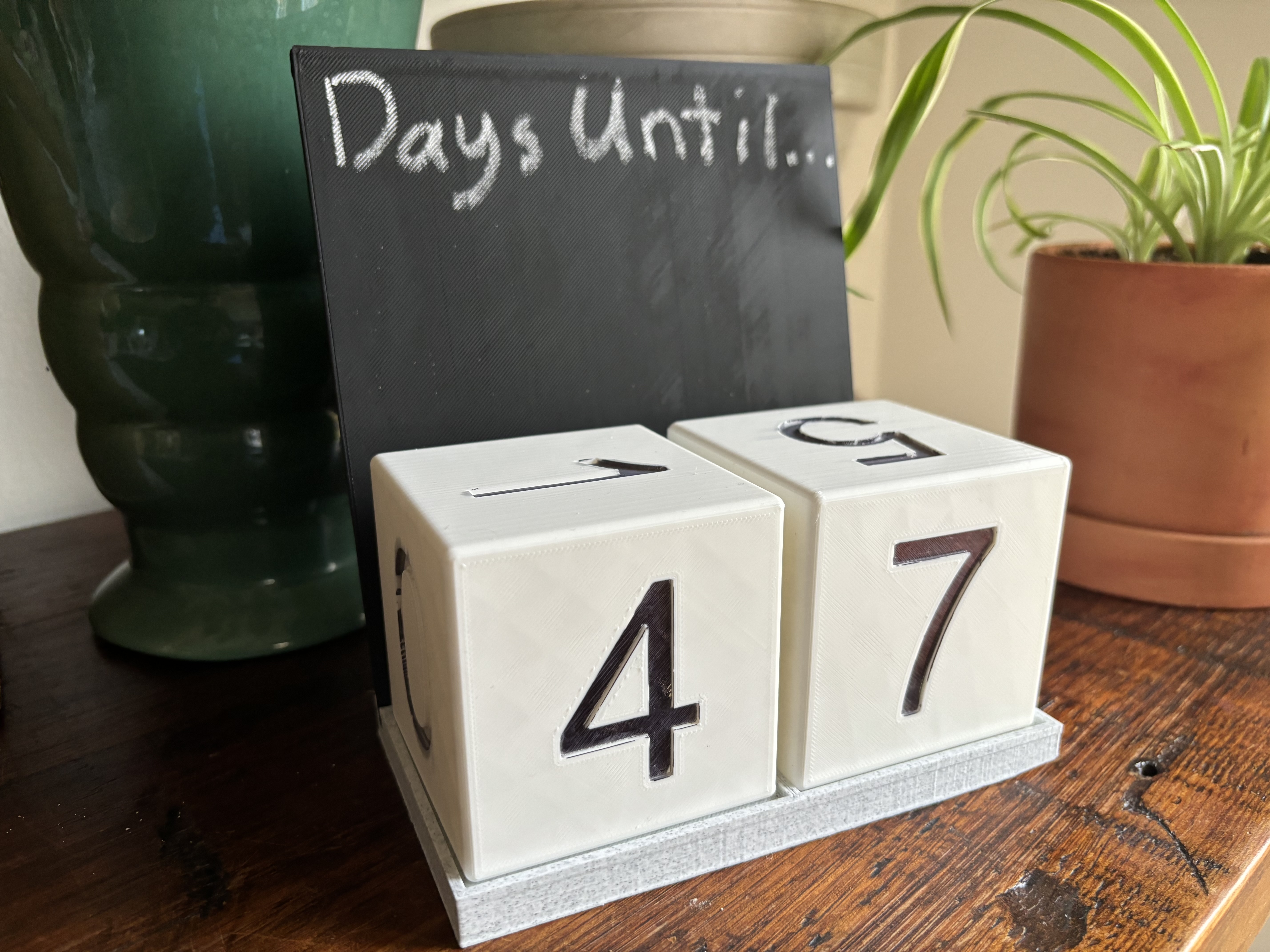 Chalkboard Countdown Blocks